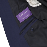 Ralph Lauren Purple Label Wool Serge 2B Gregory Jacket Classic Navy Inside Detail Image (6834394857587)