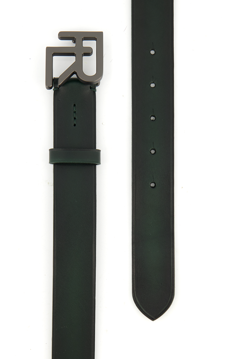 RL Icon Buckle Leather Belt (6953383723123)