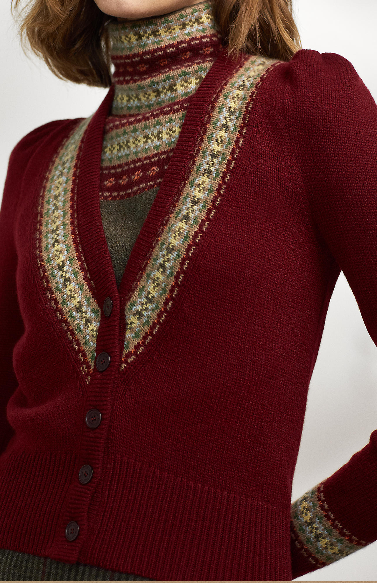 Ralph lauren v neck top cardigan