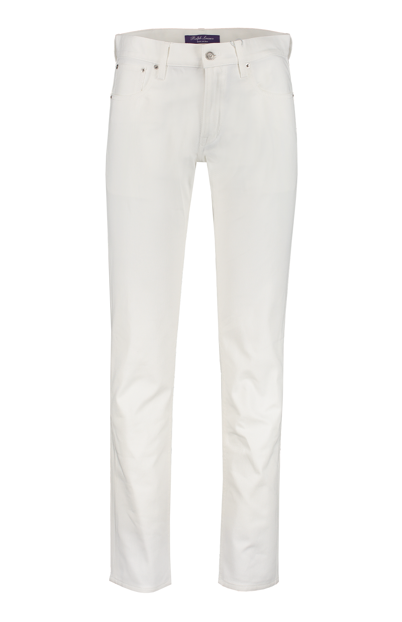 Ralph Lauren Denim 5 Pocket Slim White Front Mannequin Image (7041232928883)