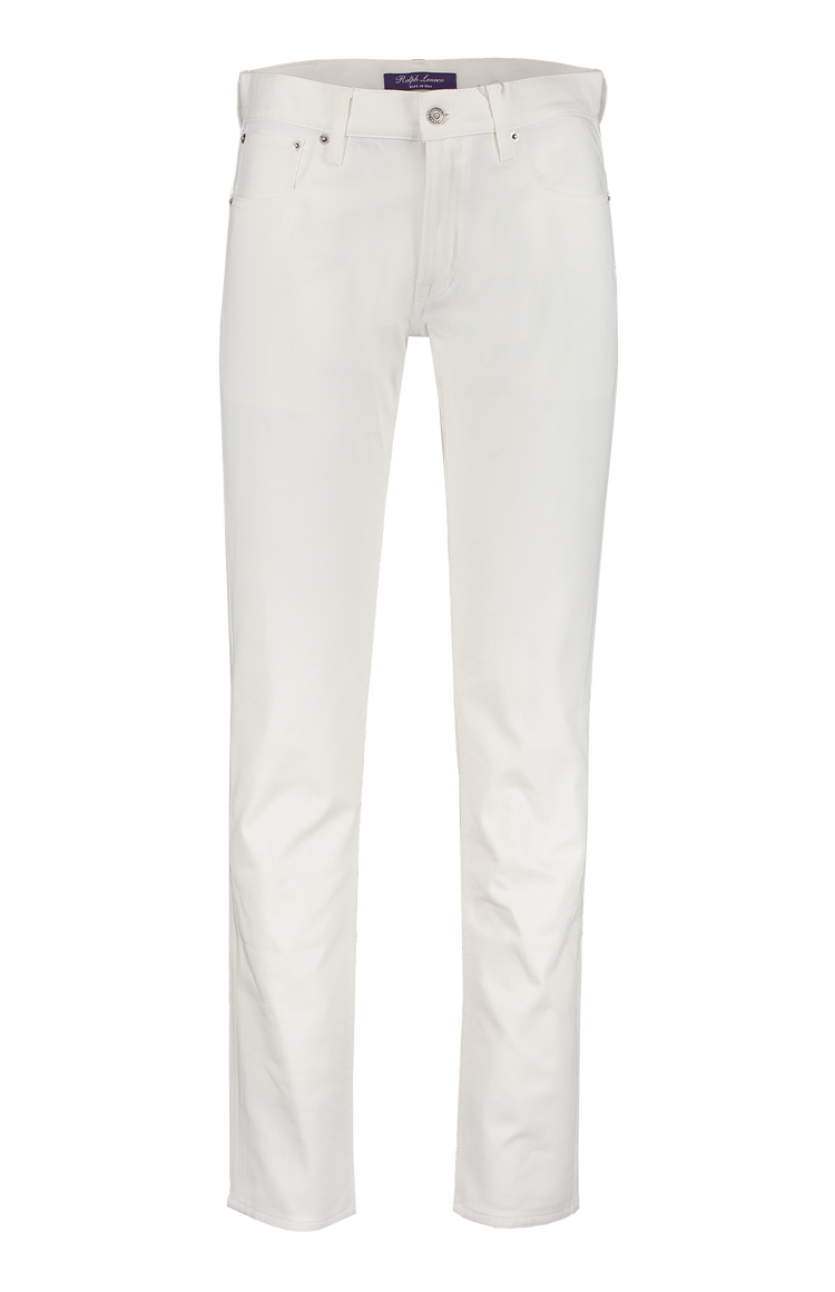 Ralph Lauren Denim 5 Pocket Slim White Front Mannequin Image (7041232928883)