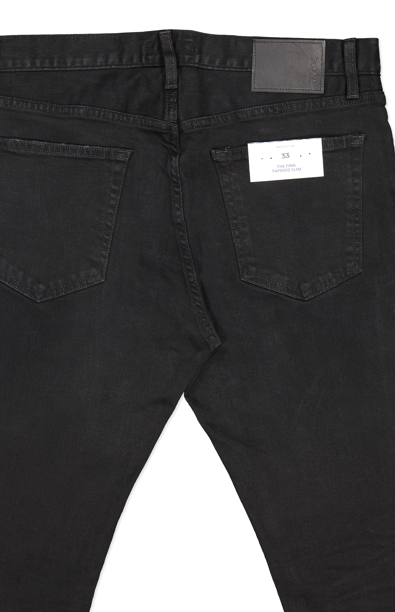 SMN Finn Tapered Slim Denim Back Detail Image (6974601691251)