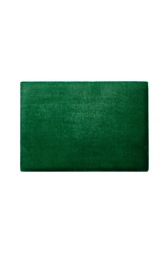 Sophie Bille Brahe Large Velvet Jewelry Box in Green, Front Image (7063260495987)