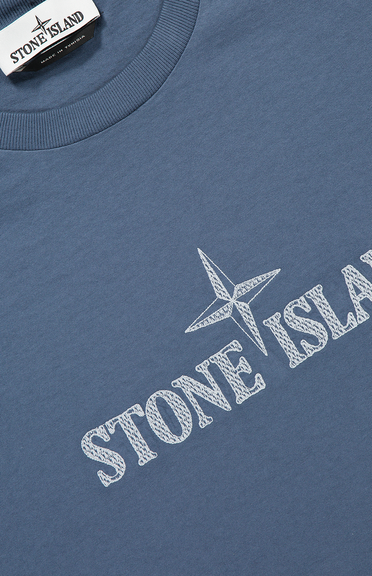 Stone Island Name Logo Tshirt Top Detail Image (7055702753395)