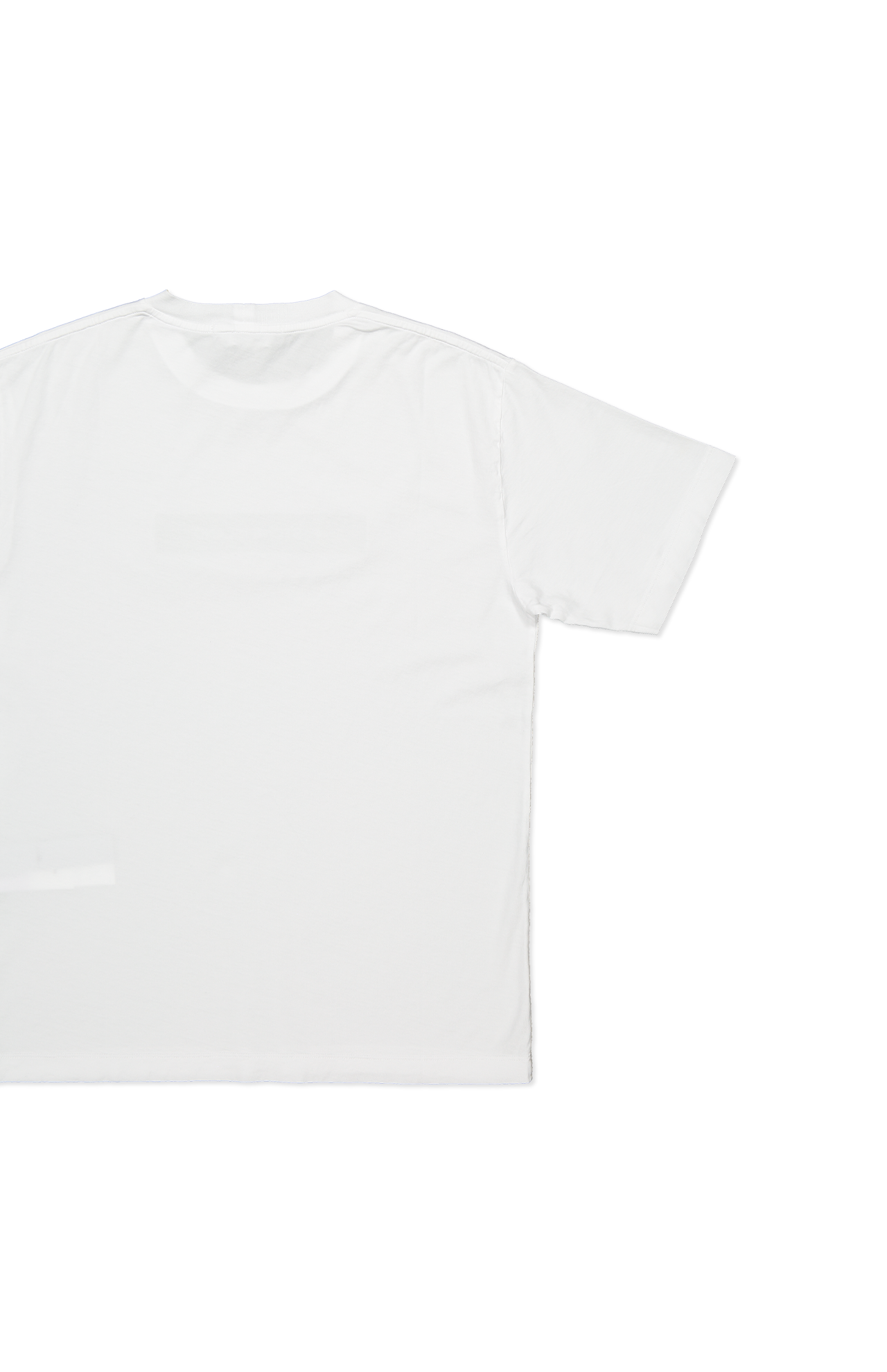 Stone Island Rectangle Front T-Shirt in White, Back Detail Image (7055698526323)