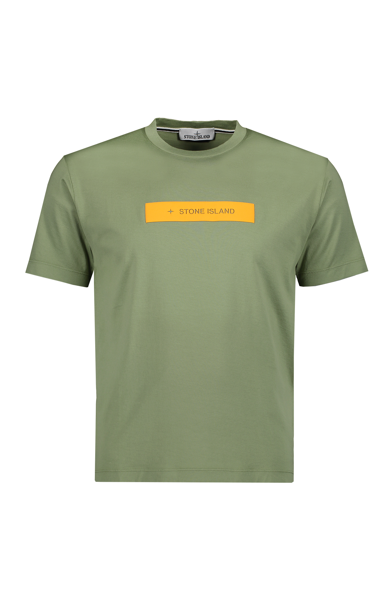 Stone Island Rectangle Front T-Shirt in Green, Mannequin Image(7055694594163)