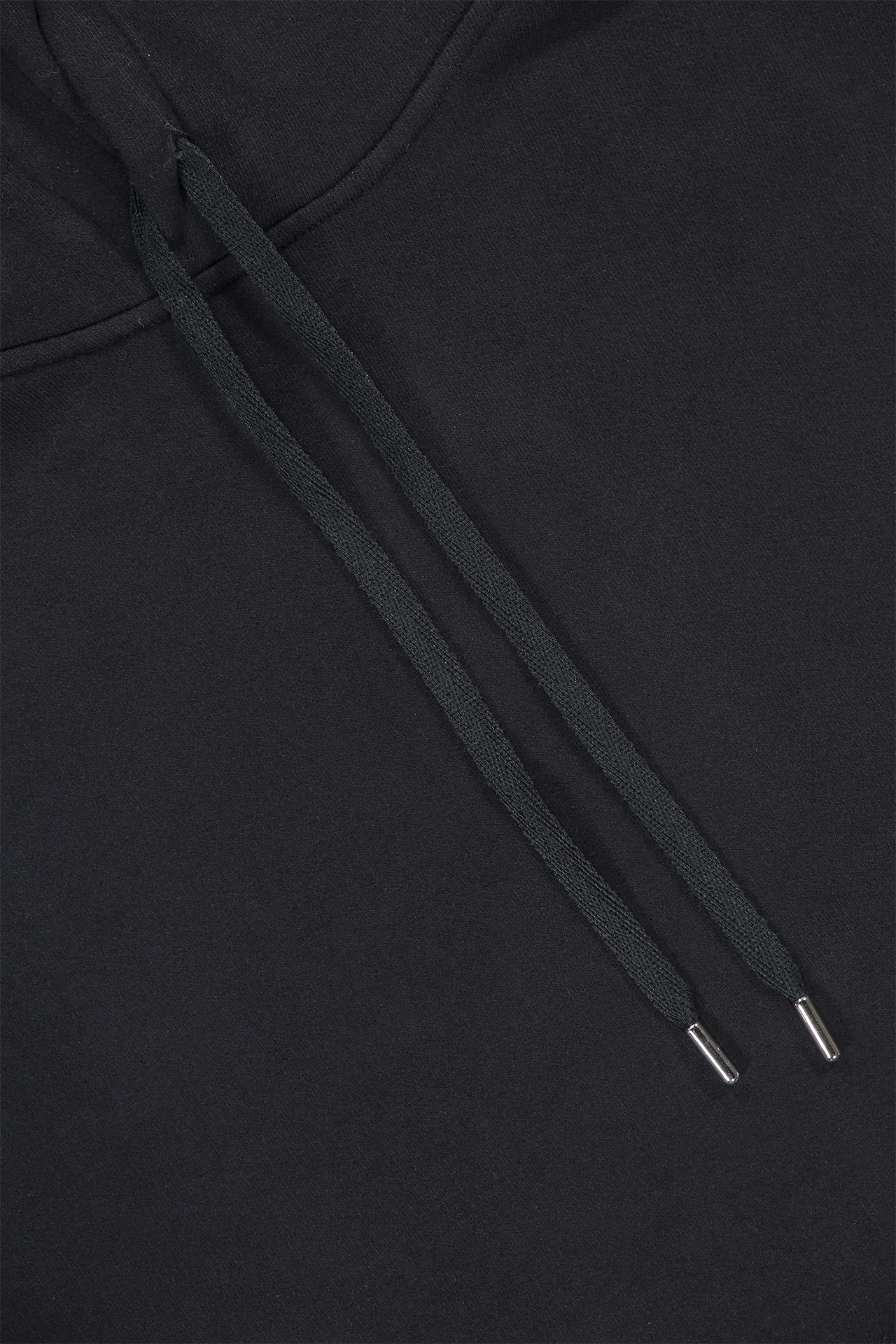 Sunspel Overhead Hoody Black Lace Detail Image (6568392458355)