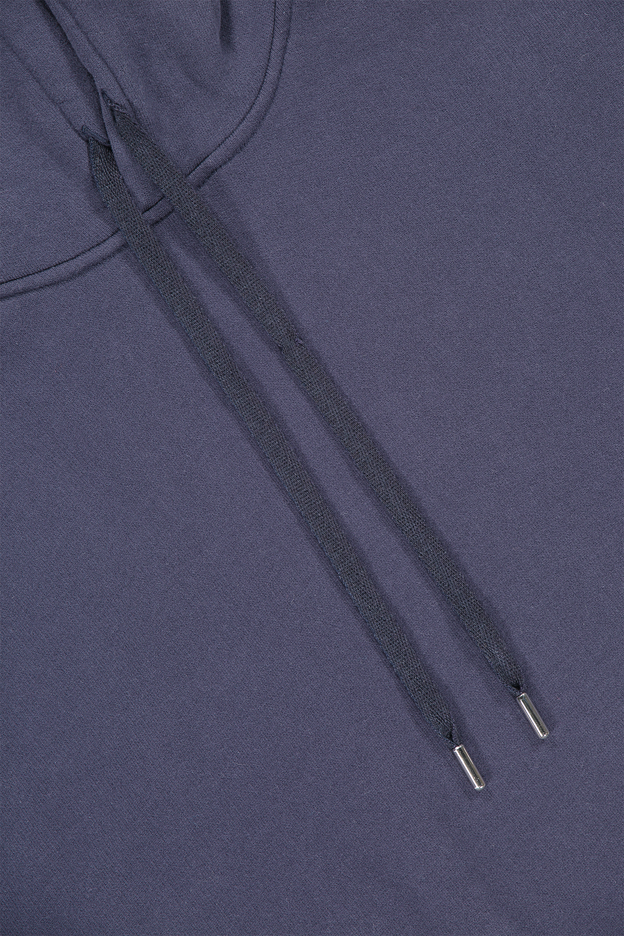 Sunspel Overhead Hoody Navy Lace Detail Image (6568392458355)
