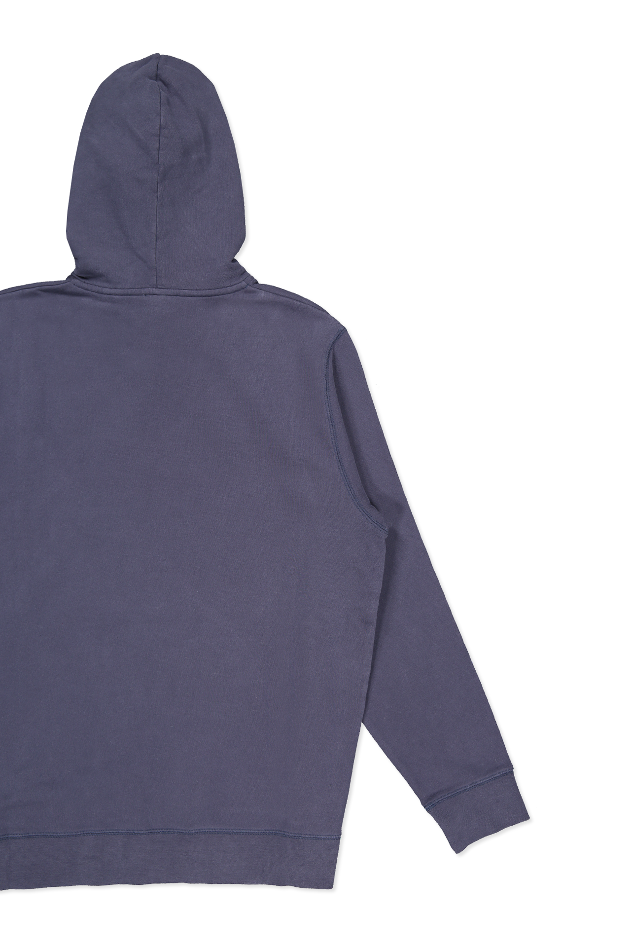 Sunspel Overhead Hoody Navy Back Flat Image (6568392458355)