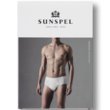 Sunspel Superfine Brief in Black - Image of Packaging (4371184844915)