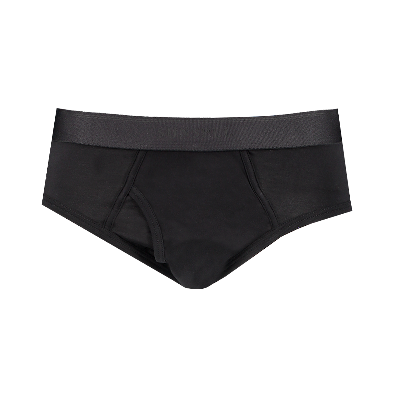 Sunspel Superfine Brief in Black - Image on Form (4371184844915)