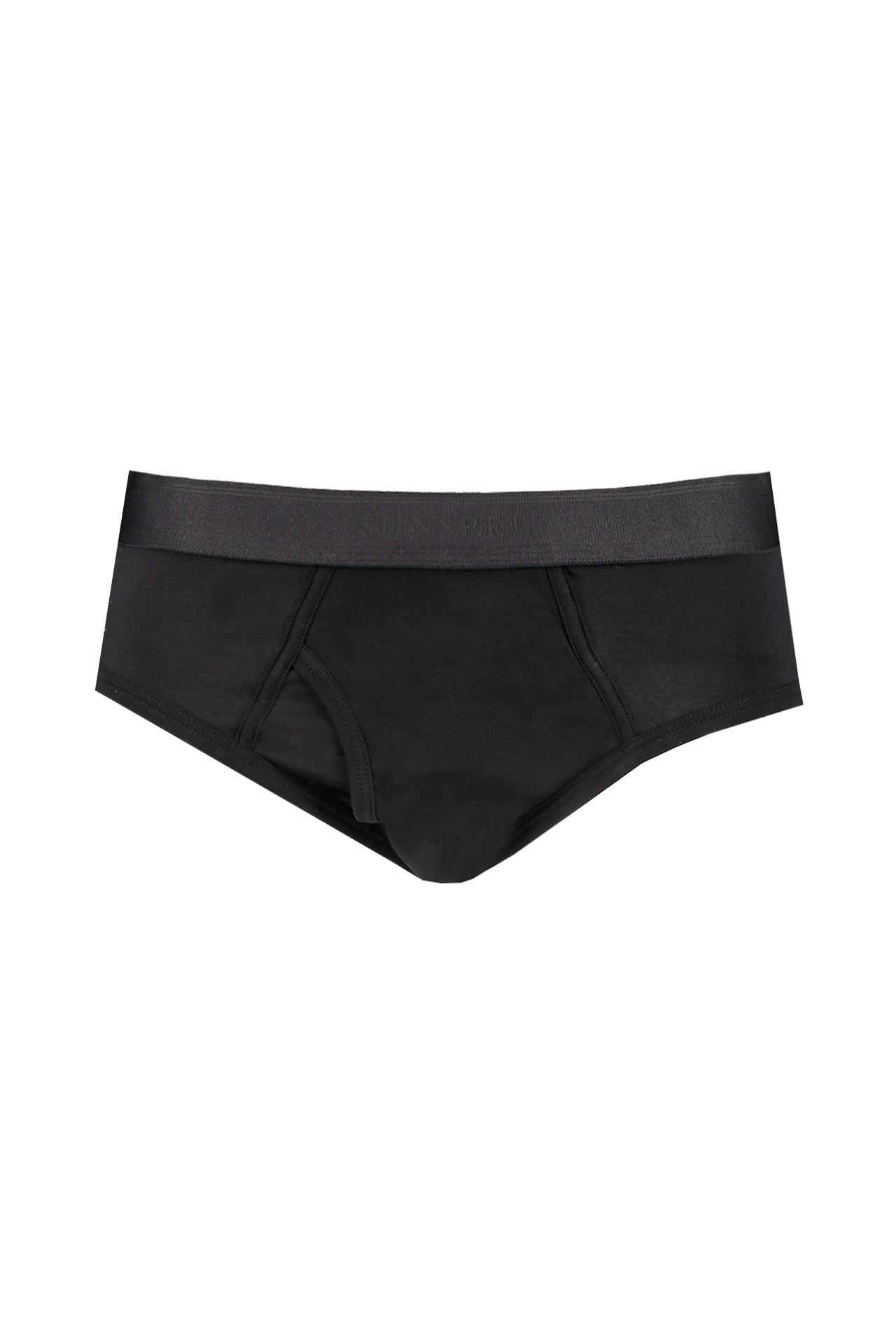 Sunspel Superfine Brief in Black - Image on Form (4371184844915)