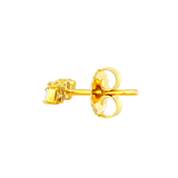 Classic Baguette Cut White Diamond ZigZag Stud Earrings (6977016201331)