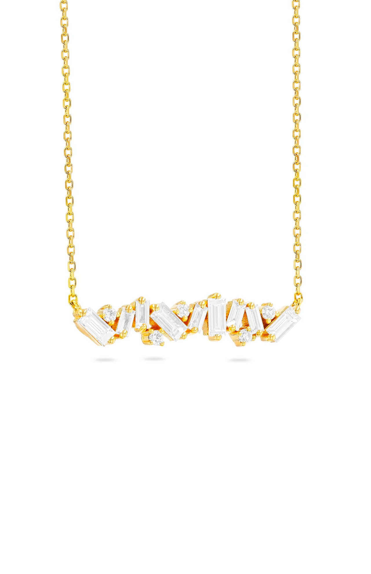 Classic Diamond Frenzy Bar Pendant (6976290586739)