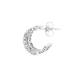 Fireworks Small White Diamond Hoops (6712642175091)