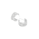 Fireworks Small White Diamond Hoops (6712642175091)