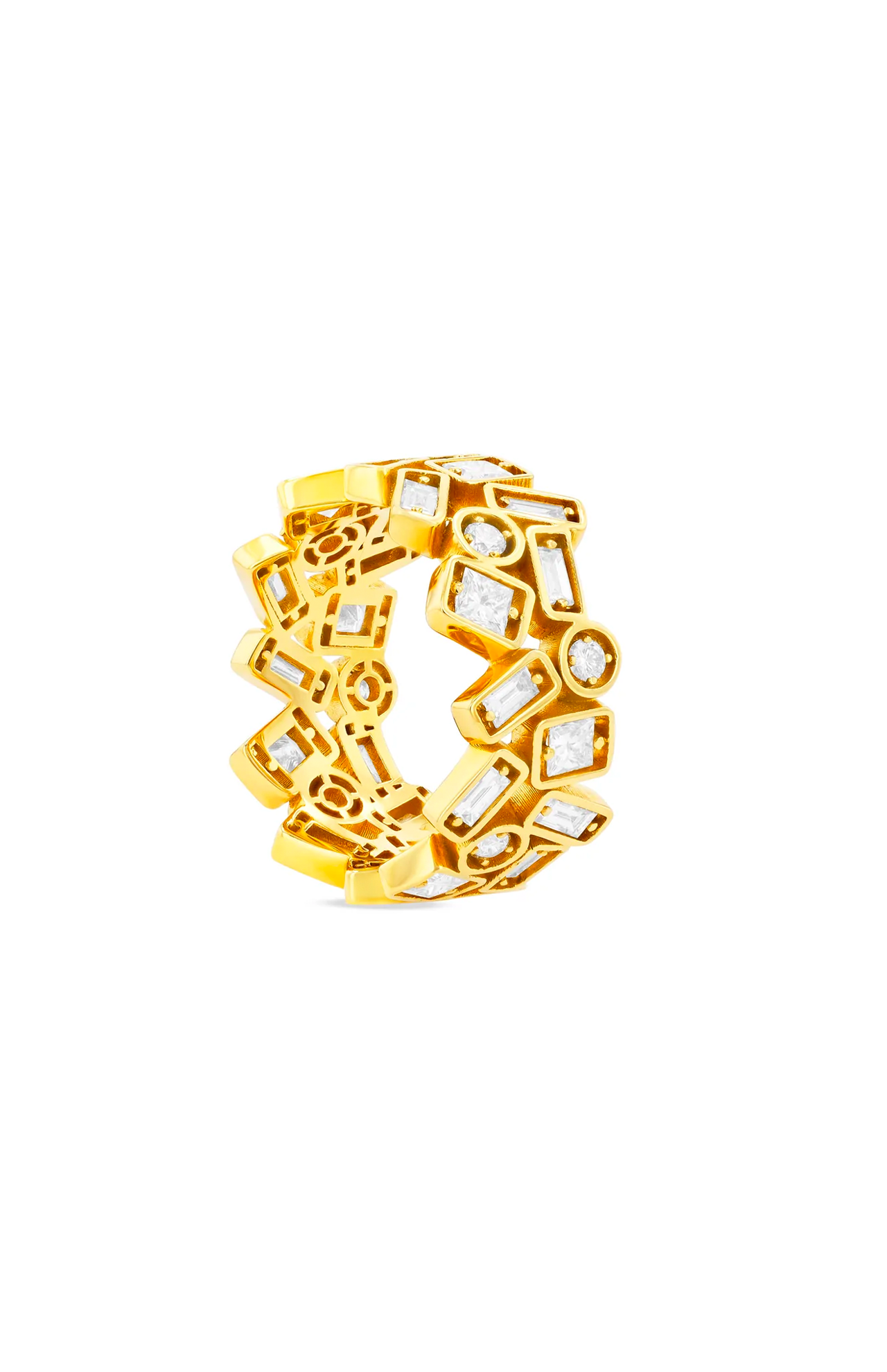 Mosaic White Diamond Eternity Band (6976291569779)