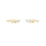 White Diamond Zigzag Stud Earring (4633318162547)