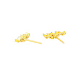 White Diamond Zigzag Stud Earring (4633318162547)