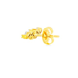 White Diamond Zigzag Stud Earring (4633318162547)