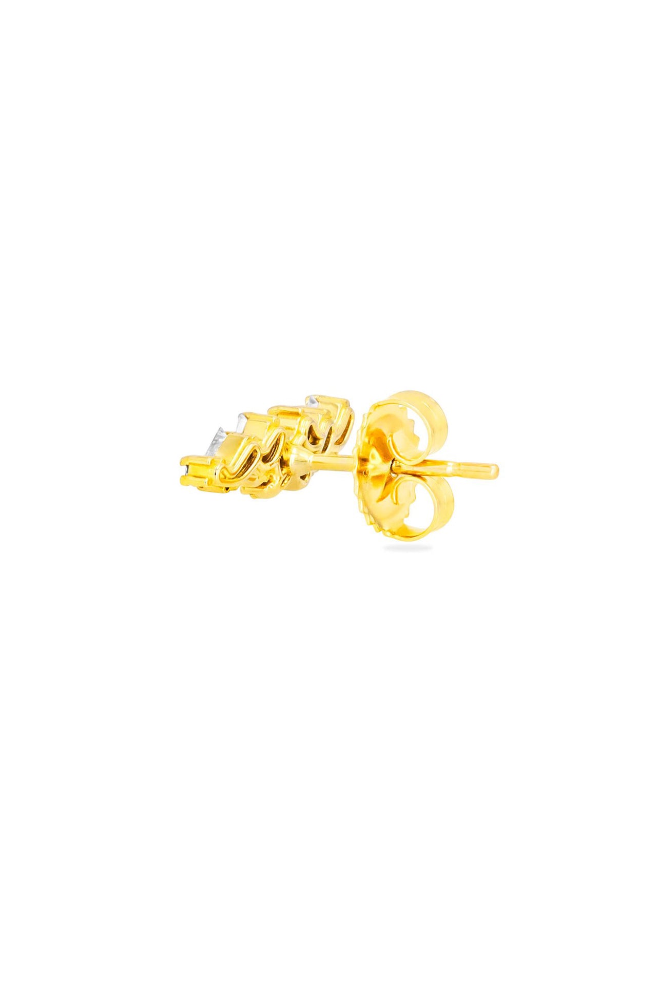 White Diamond Zigzag Stud Earring (4633318162547)