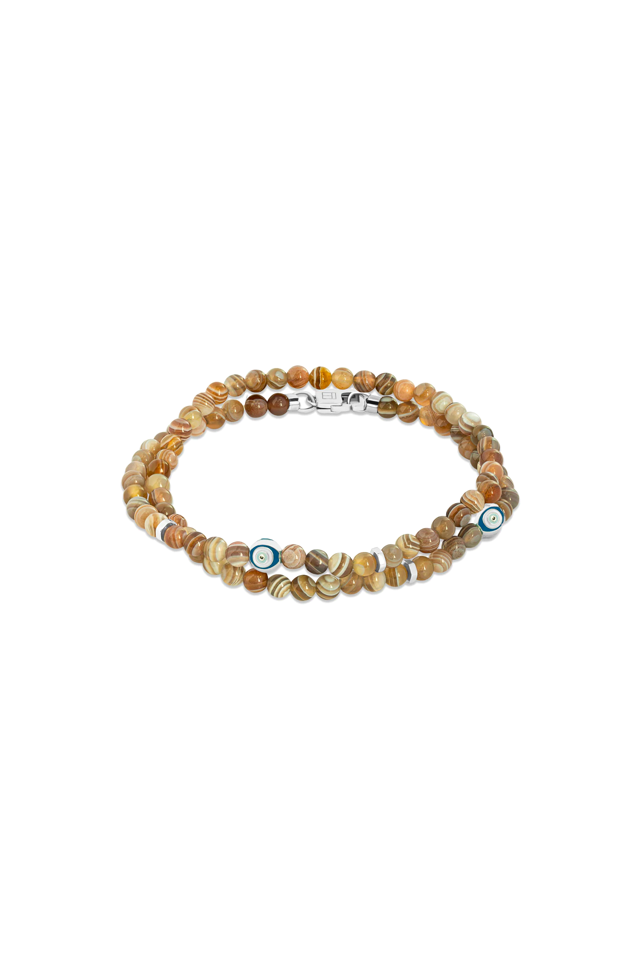 Evil Eye Double Wrap Bracelet (6823605174387)
