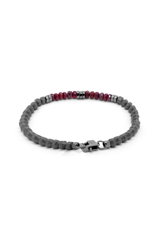 Icosahedron Ruby Bracelet (4658826182771)