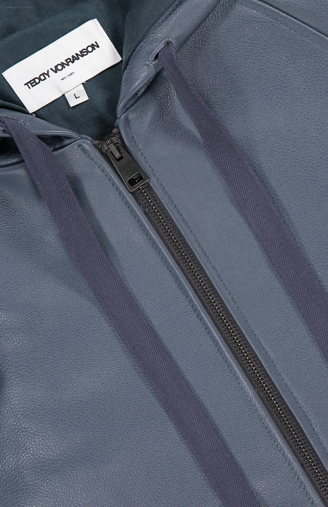 Leather Baja Zip Up Hoodie (6943861309555)