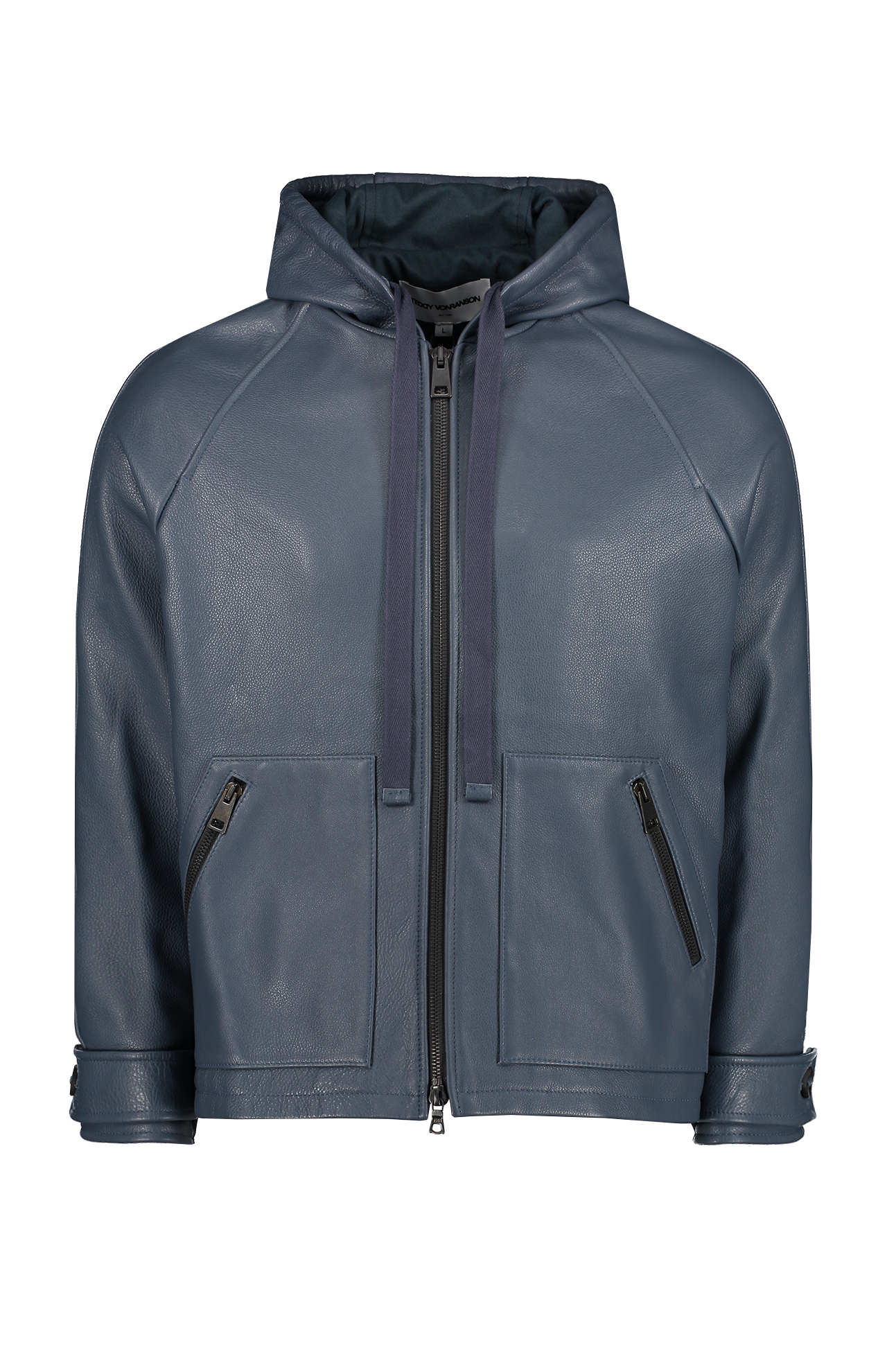 Leather Baja Zip Up Hoodie (6943861309555)