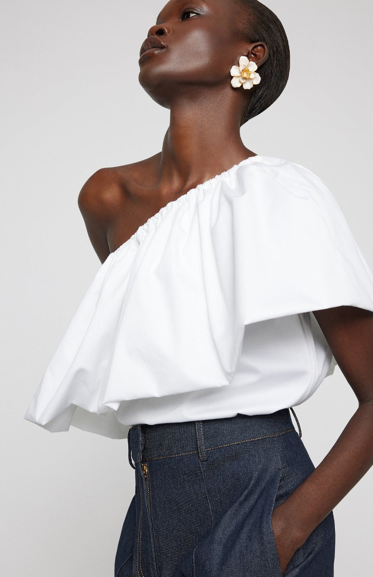 Blair Cotton Ruffle Top  Outfit details, Ruffle top, Aesthetic clothes