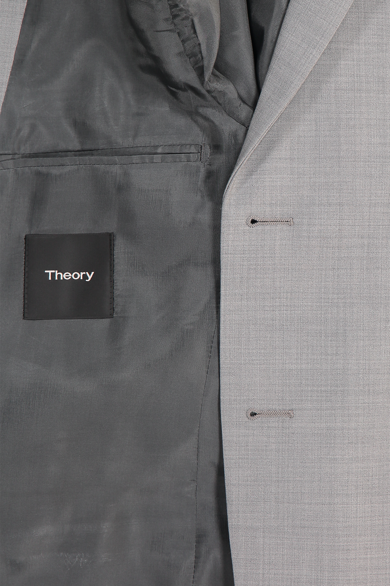 Theory Chambers New Tailor Suit Jacket Grey Inside Detail Image (1737077260403)