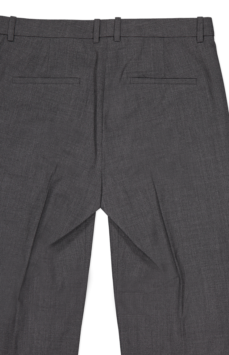 Theory Demitria Pant Charcoal Melange Back Pocket Detail Image (6947931029619)