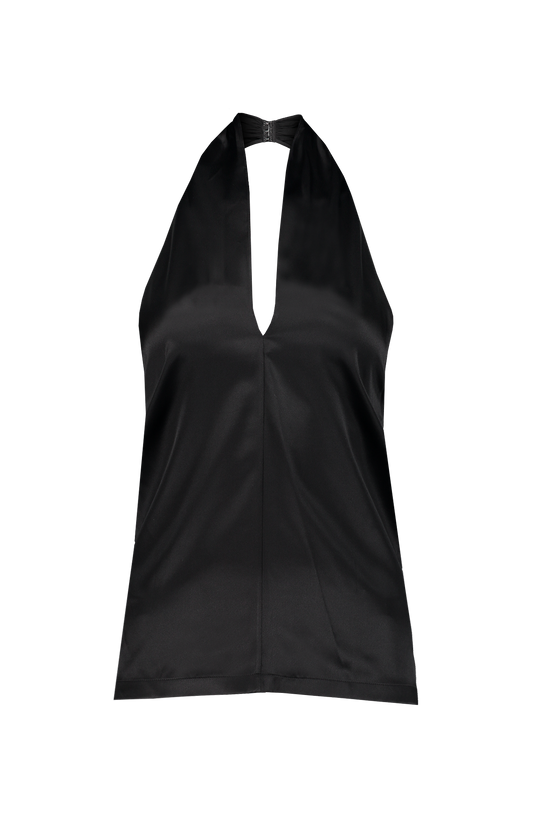 Ertil Stretch Satin Top (7109635866739)