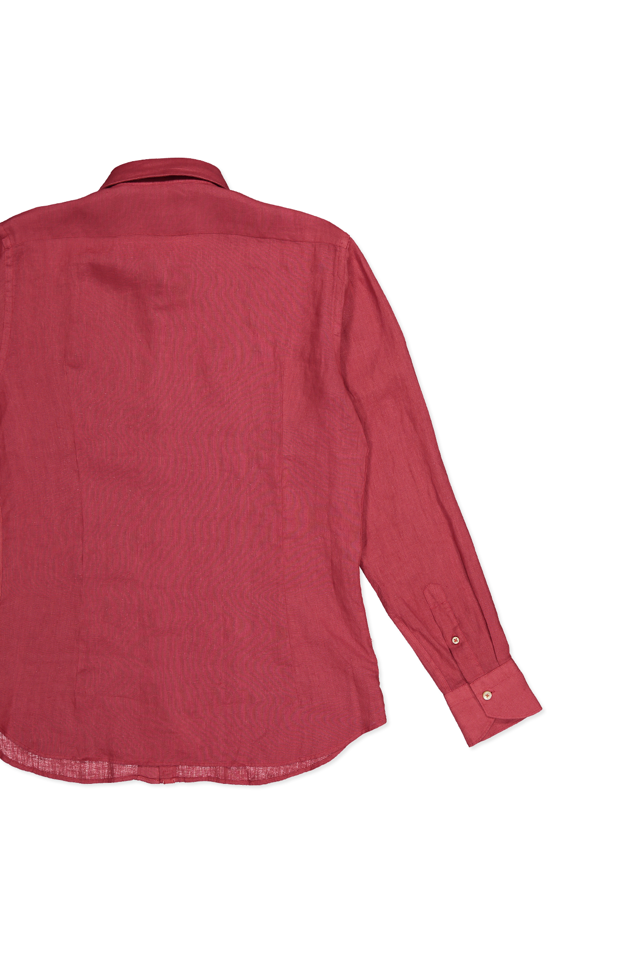 Linen Dyed Red Shirt (7083630461043)