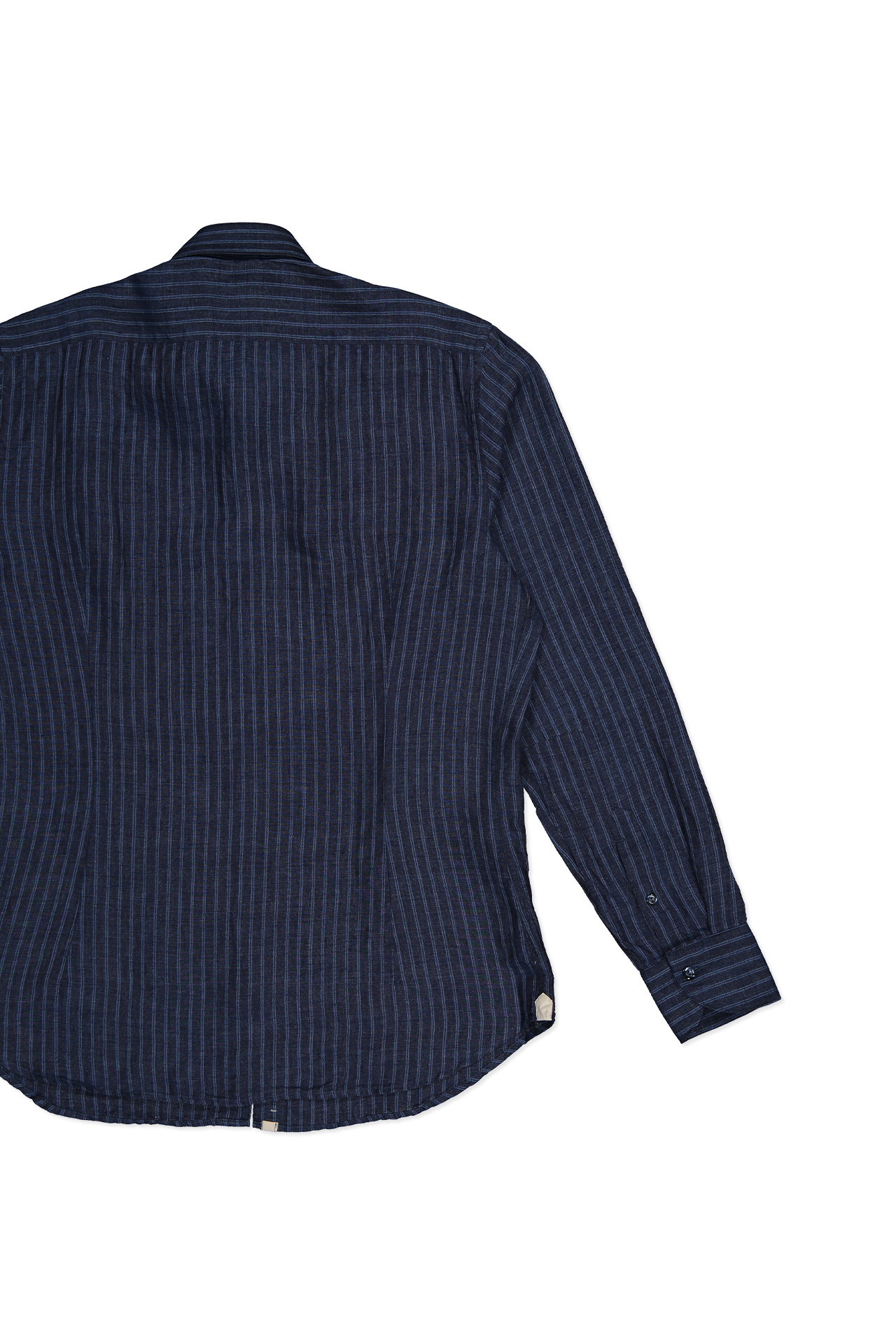 Linen Navy Pinstripe Shirt (7083630297203)