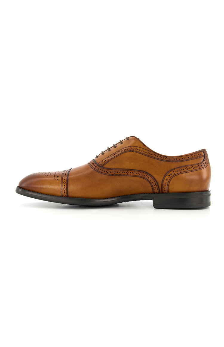 Phelps Lace Up Tobacco Left Side Profile Image (6834516197491)