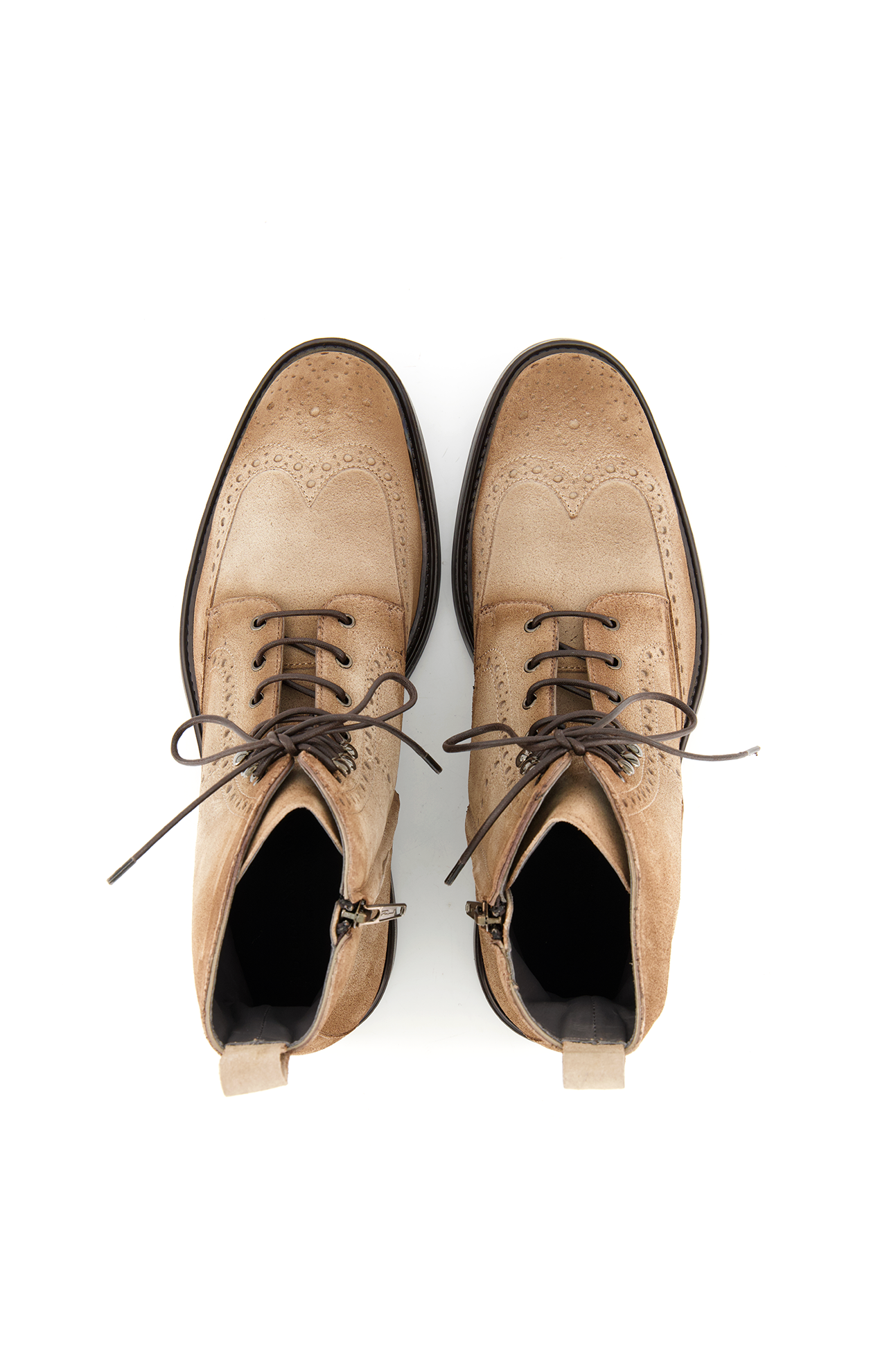 Weller Wing Tip Suede Boot (6899626672243)