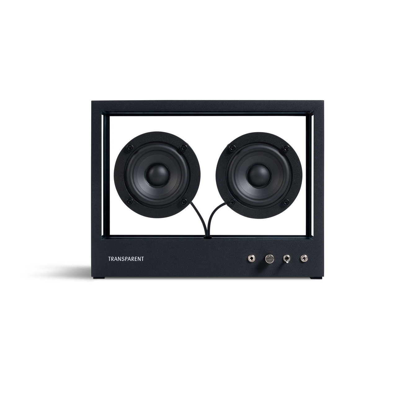 Transparent Small Transparent Speaker Black Front Image (4634560266355)