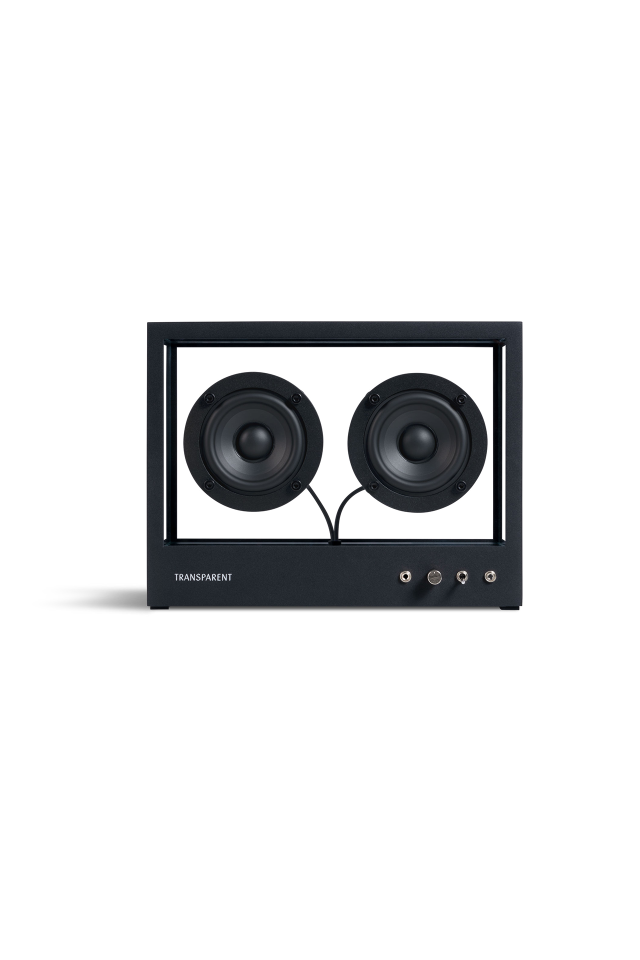 Transparent Small Transparent Speaker Black Front Image (4634560266355)