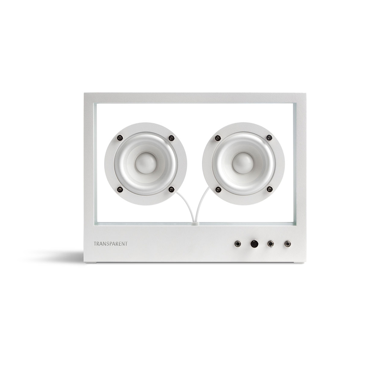 Transparent Small Transparent Speaker White Front Image (4634560266355)