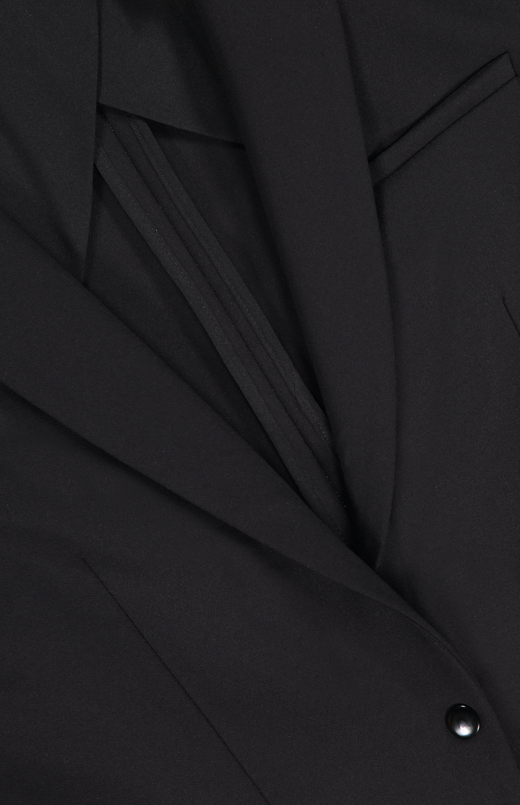 Veronica Beard Iconic Scuba Dickey Jacket Black Collar Detail Image (7007038996595)