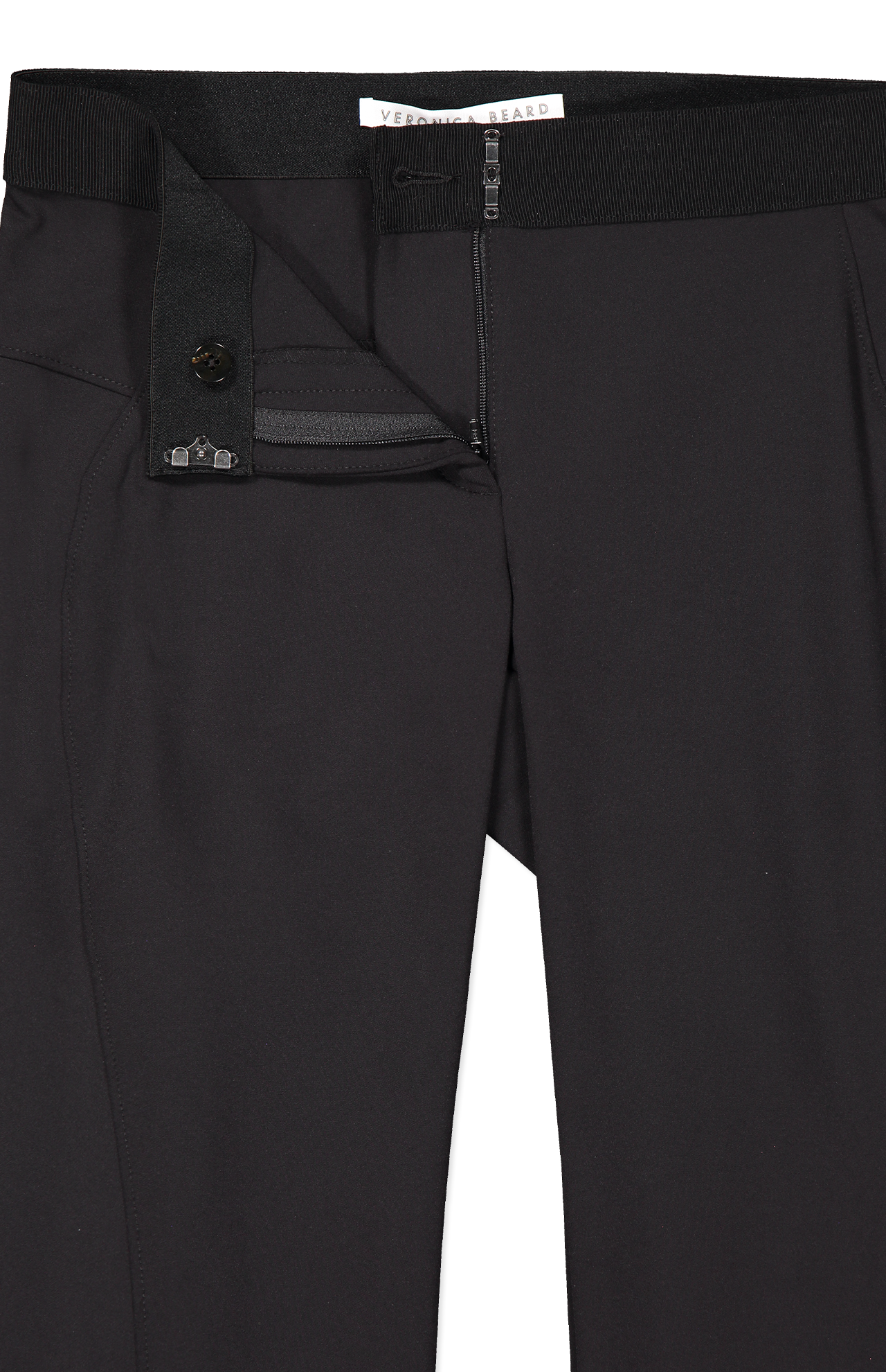 Veronica Beard Scuba Legging Black Fly Detail Image (7007039127667)