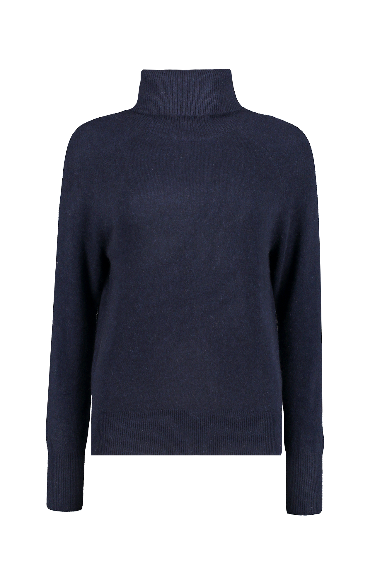White And Warren Cashmere Essential Turtleneck Sweater Deep Navy Front Mannequin Image (6977567096947)