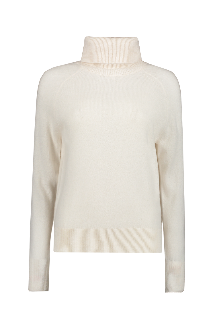 Ladies white turtleneck online sweater