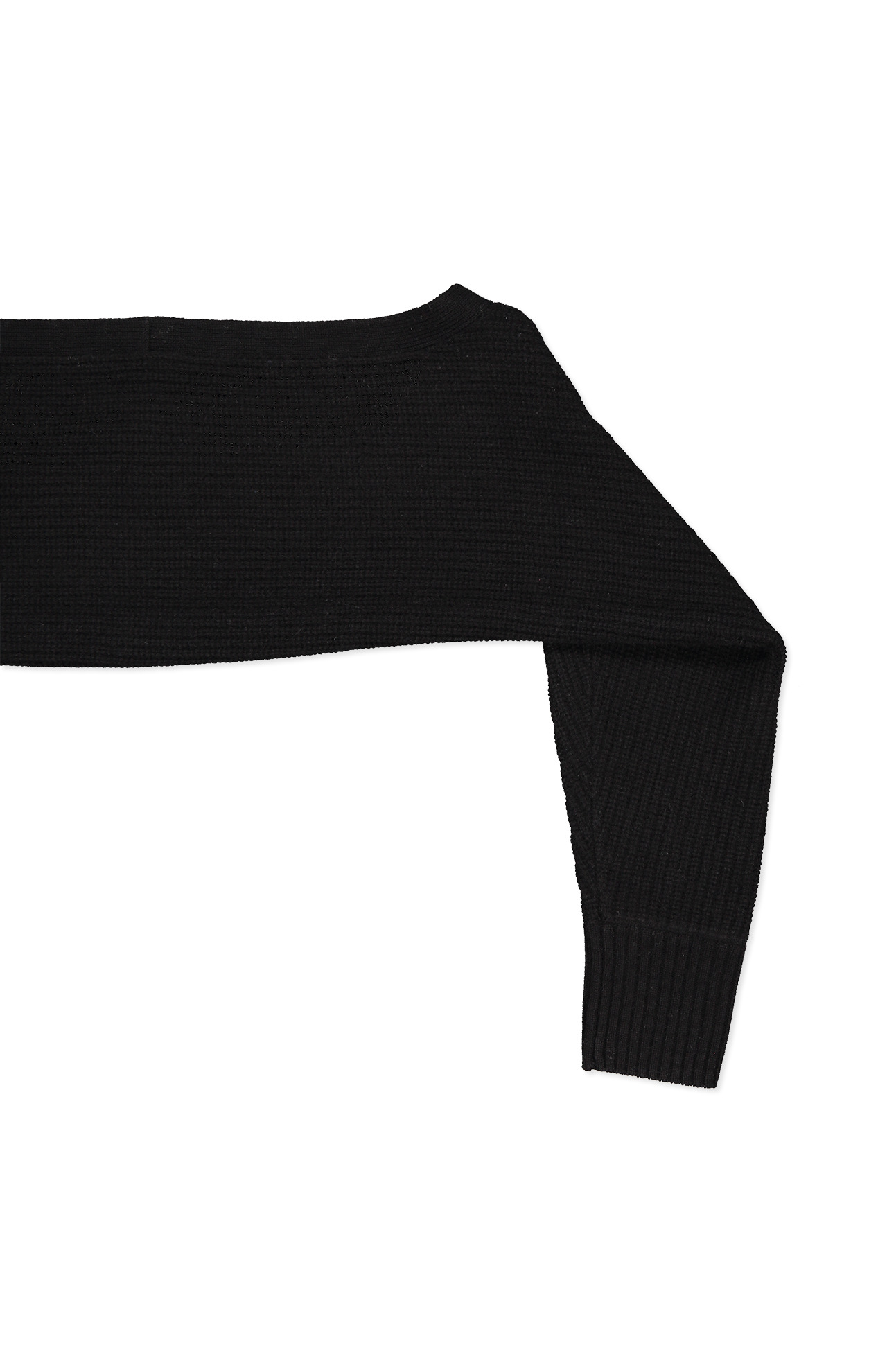 Cashmere Ribbed Shrug (6989302464627)