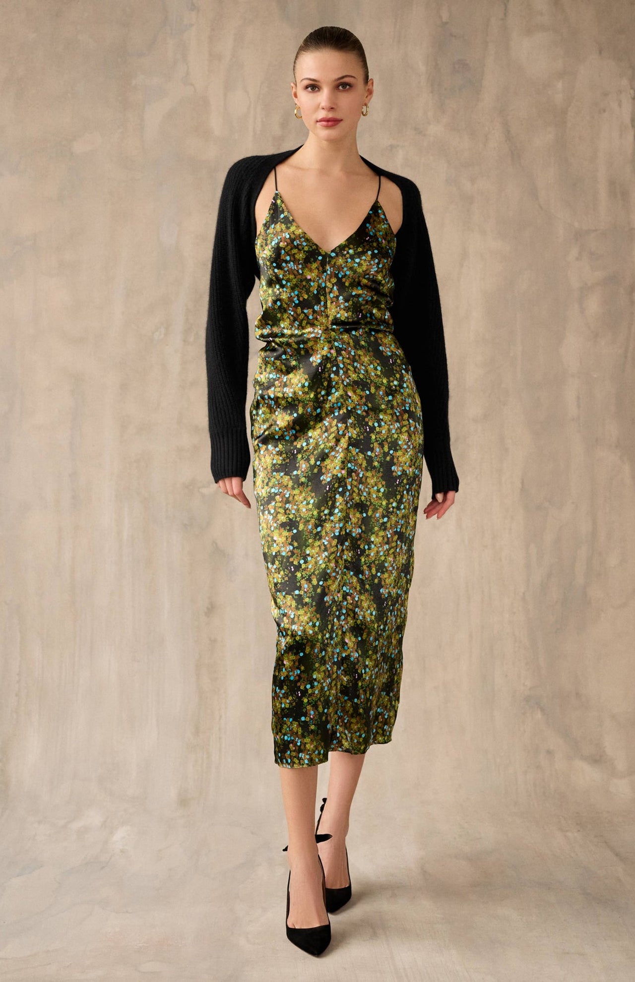 Cashmere Ribbed Shrug (6989302464627)