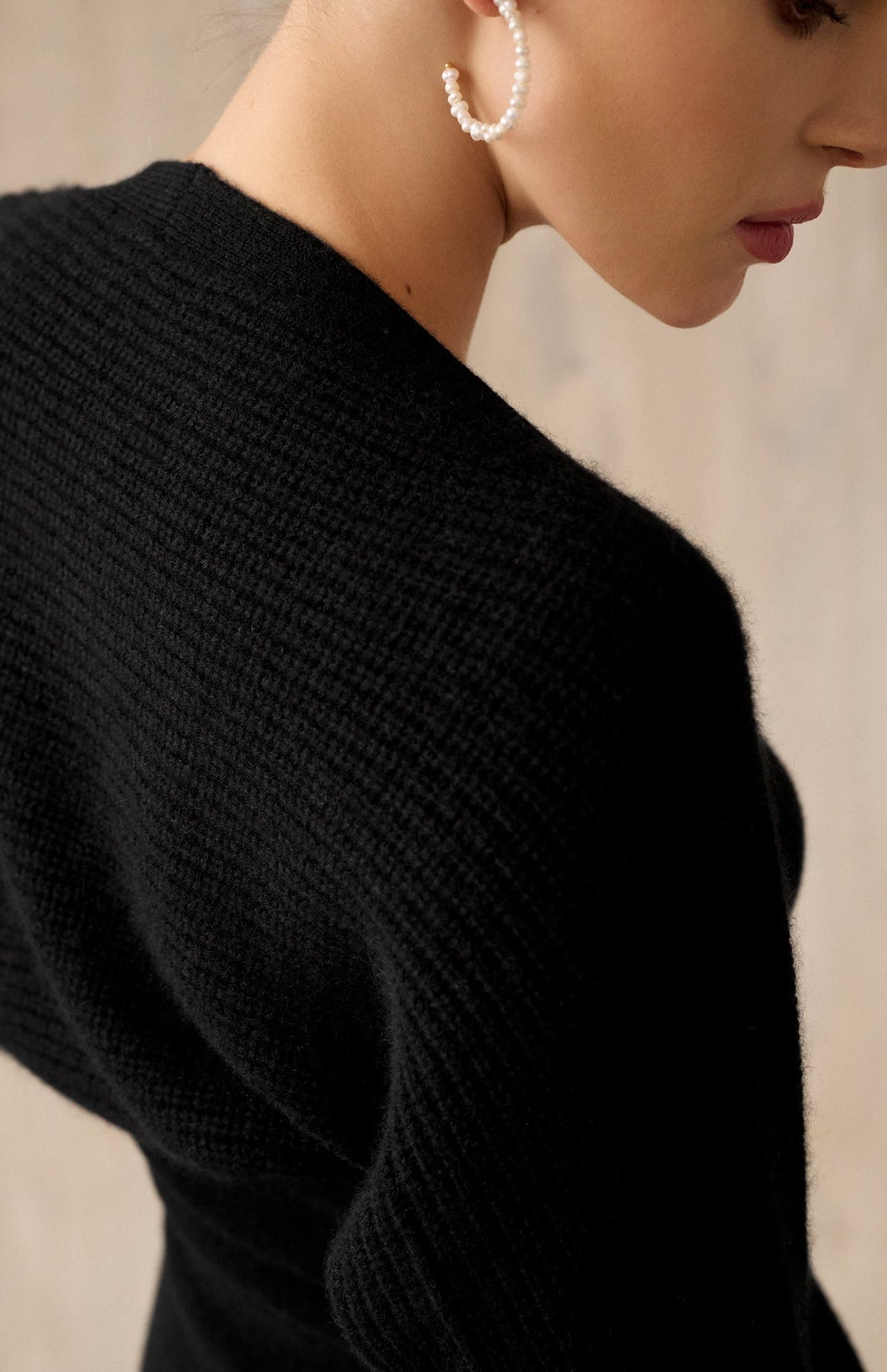 Cashmere Ribbed Shrug (6989302464627)