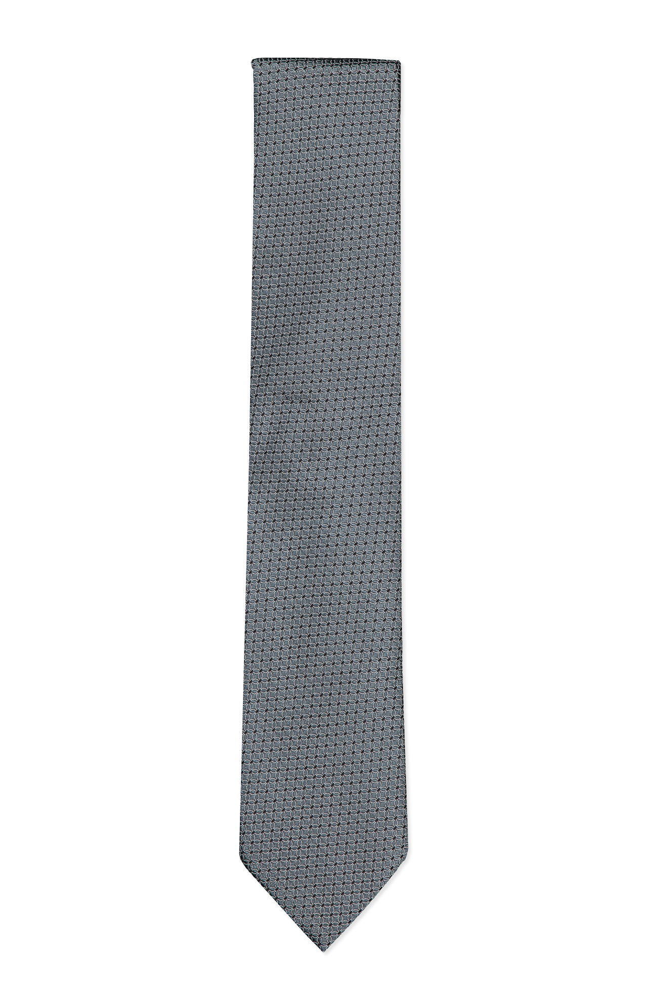Micro Geometric 100 Fili Jacquard Tie (6963769966707)