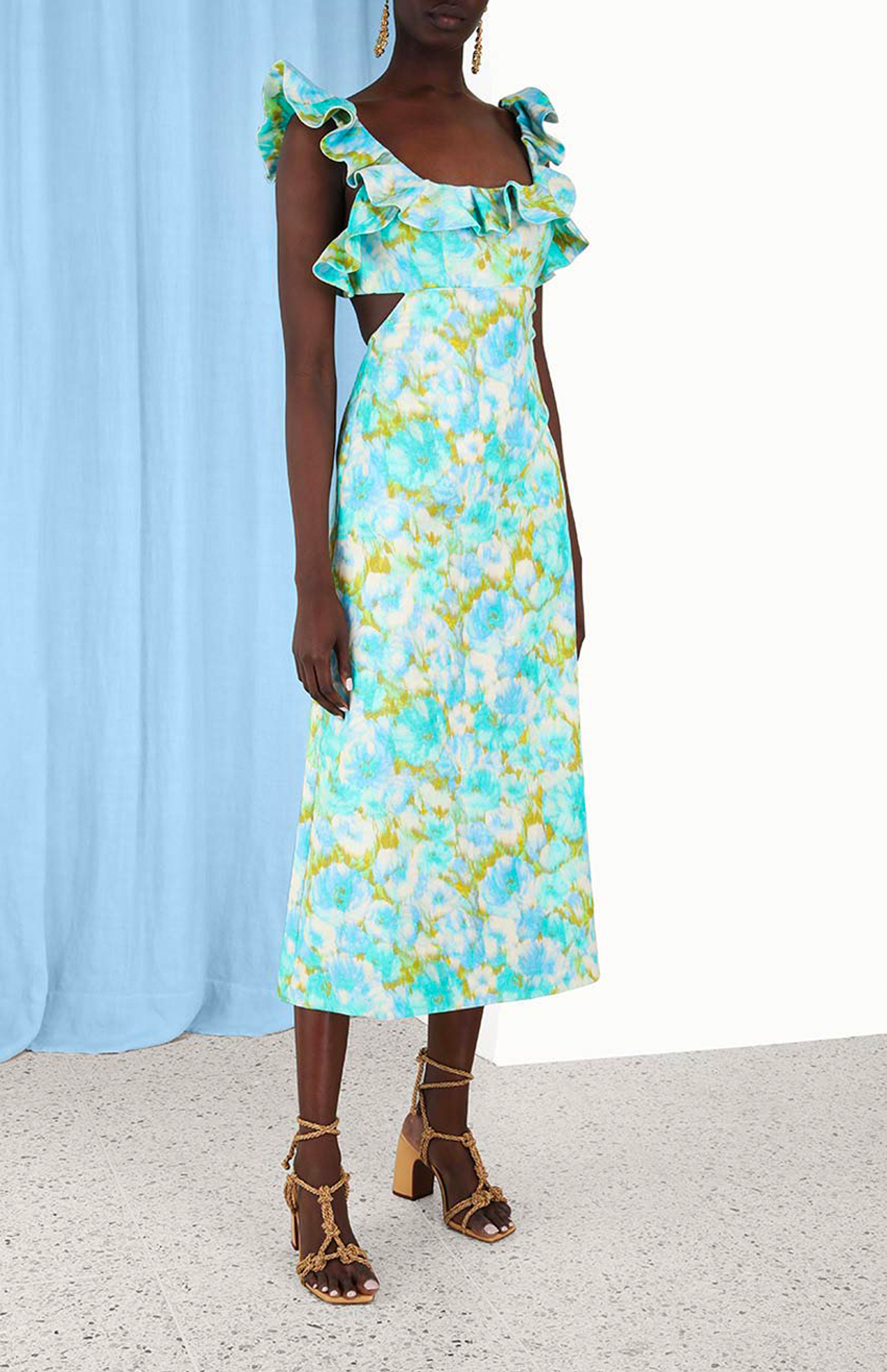 High Tide Frilled Midi (7009093255283)